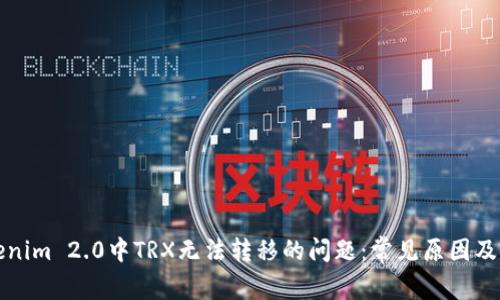 解决Tokenim 2.0中TRX无法转移的问题：常见原因及解决方案